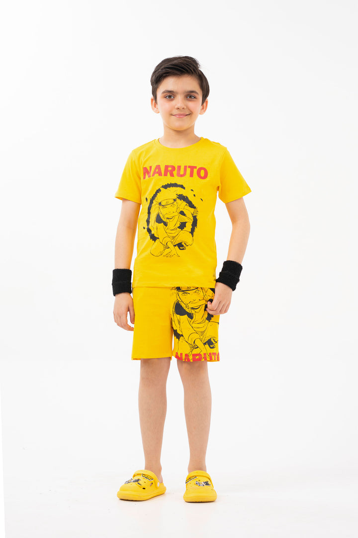 Naruto Shorts Mustard