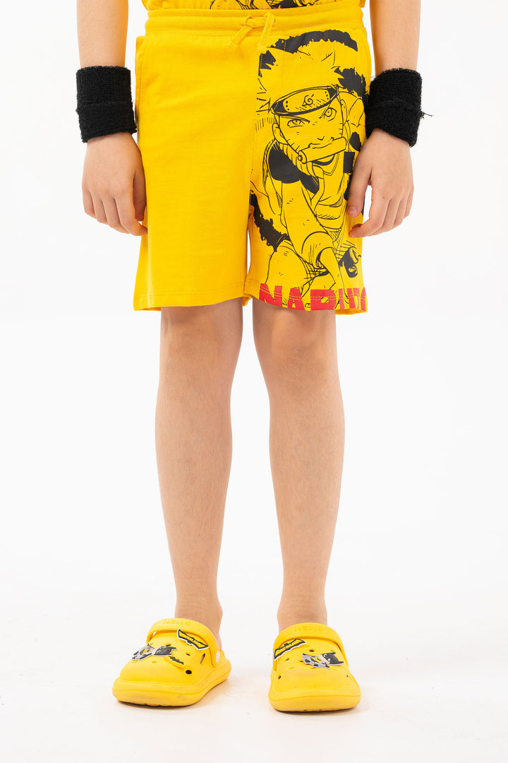 Naruto Shorts Mustard
