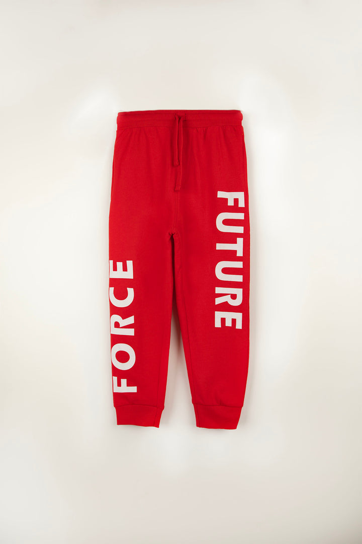 Slogan Trackpants Red
