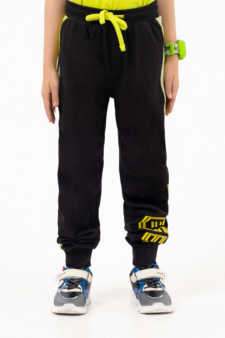 Contrasting Track pants Black
