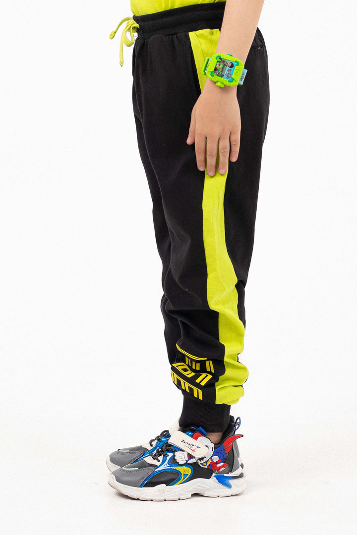 Contrasting Track pants Black