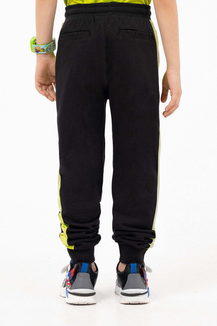 Contrasting Track pants Black