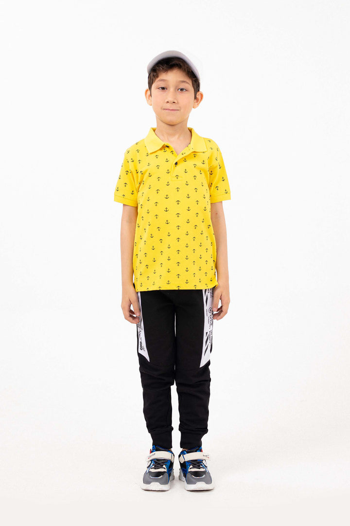 Graphic track Pants Black