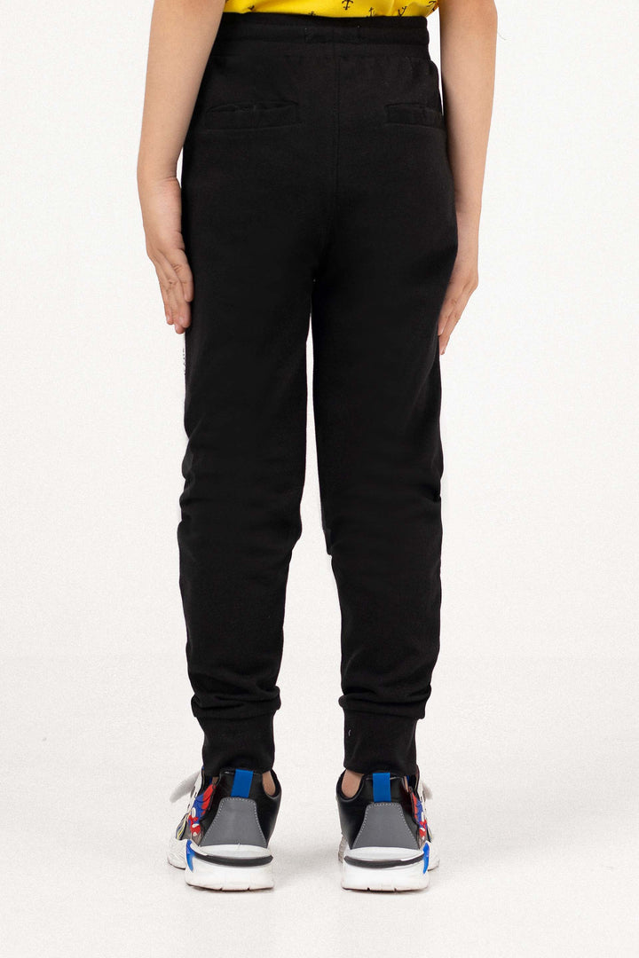 Graphic track Pants Black