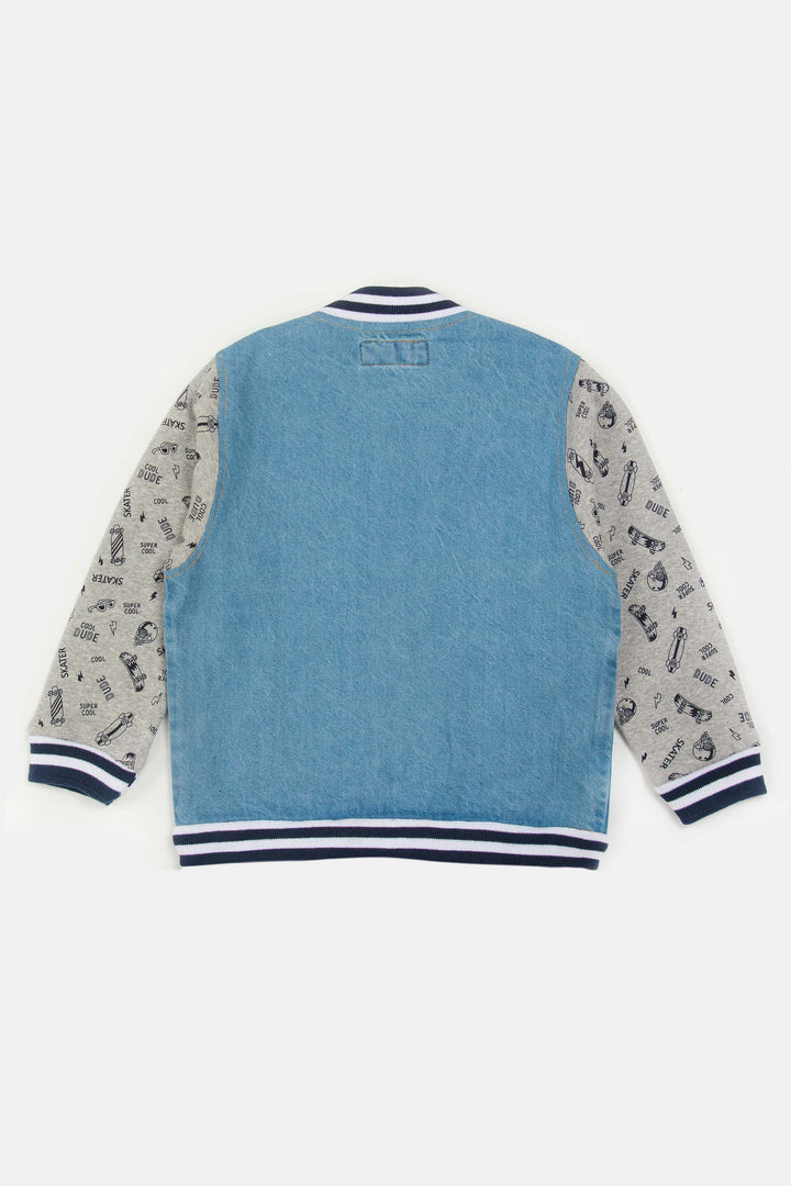 Varsity Denim Jacket