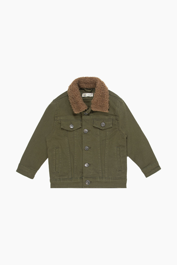 Twill Sherpa Jacket