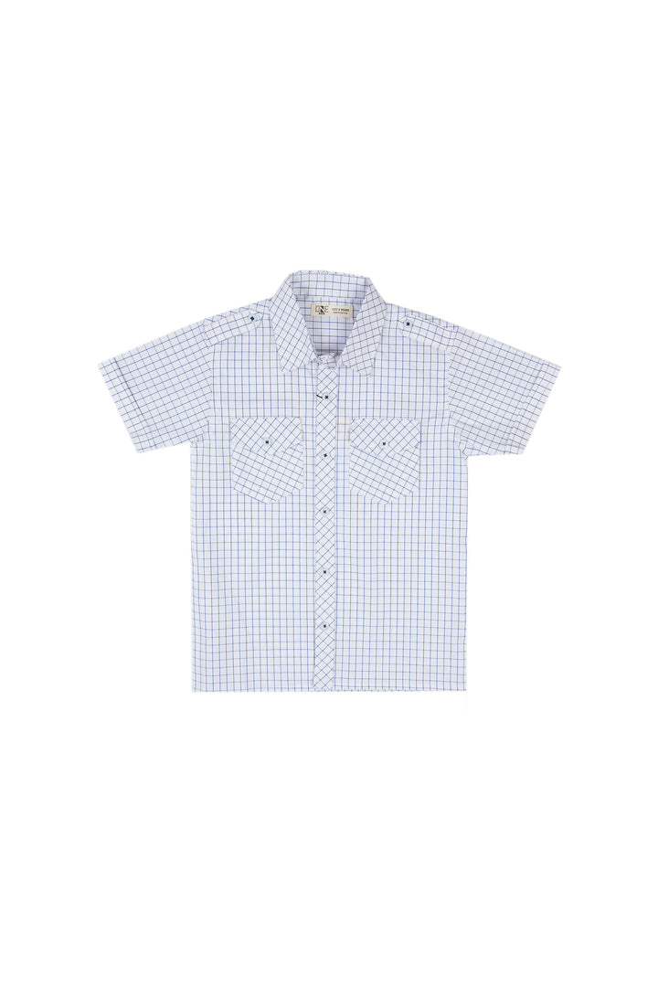 Check Shirt White