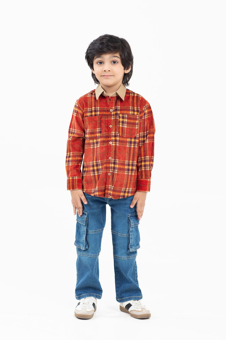 Corduroy Check Shirt