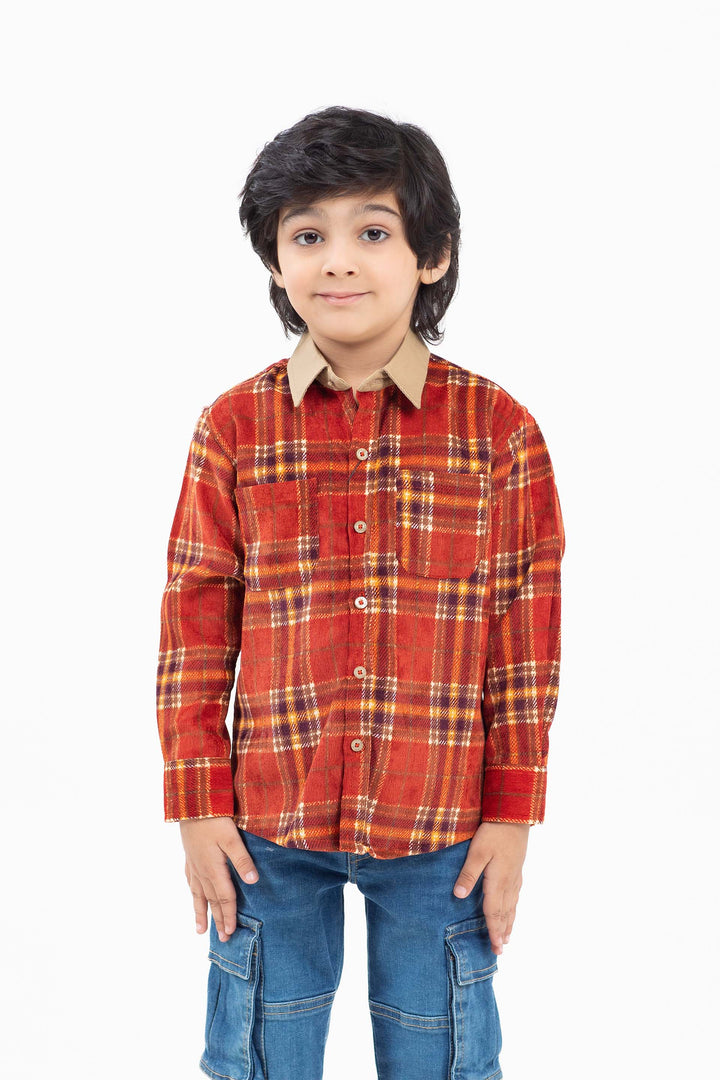Corduroy Check Shirt