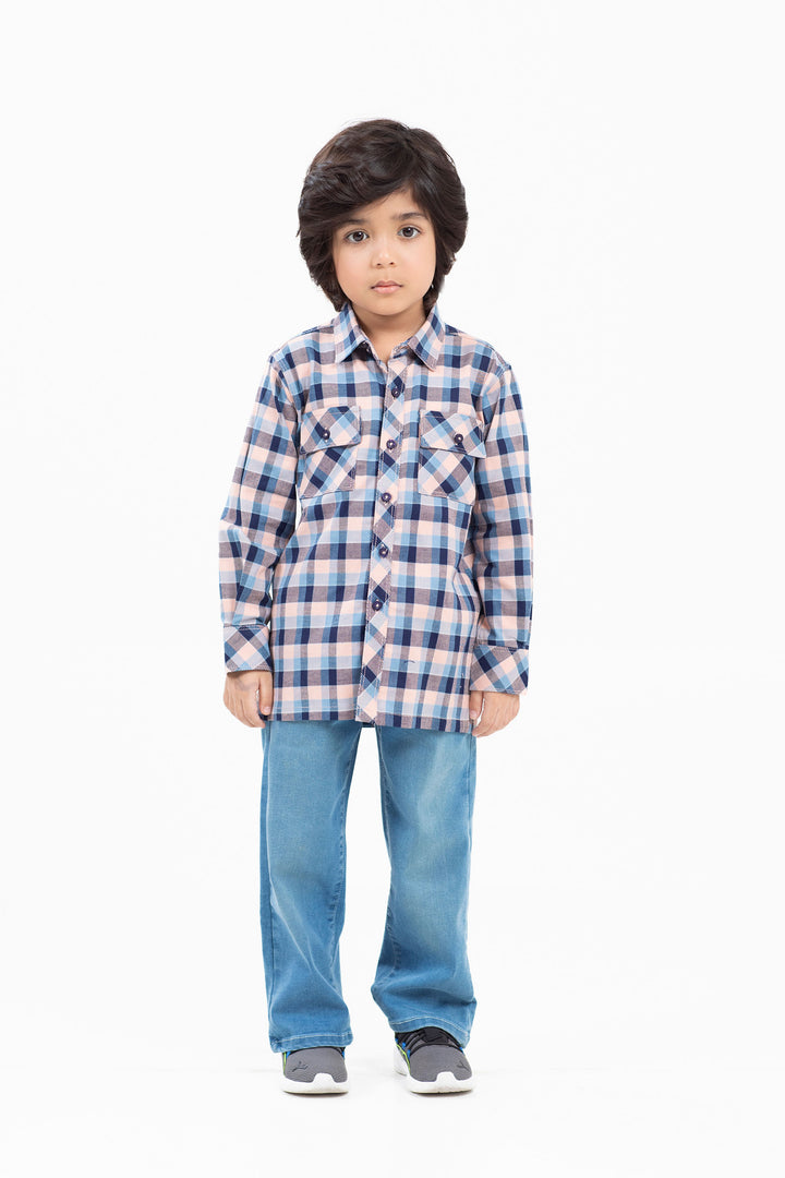 Textured Check Shirt