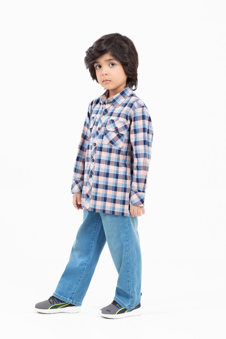 Textured Check Shirt