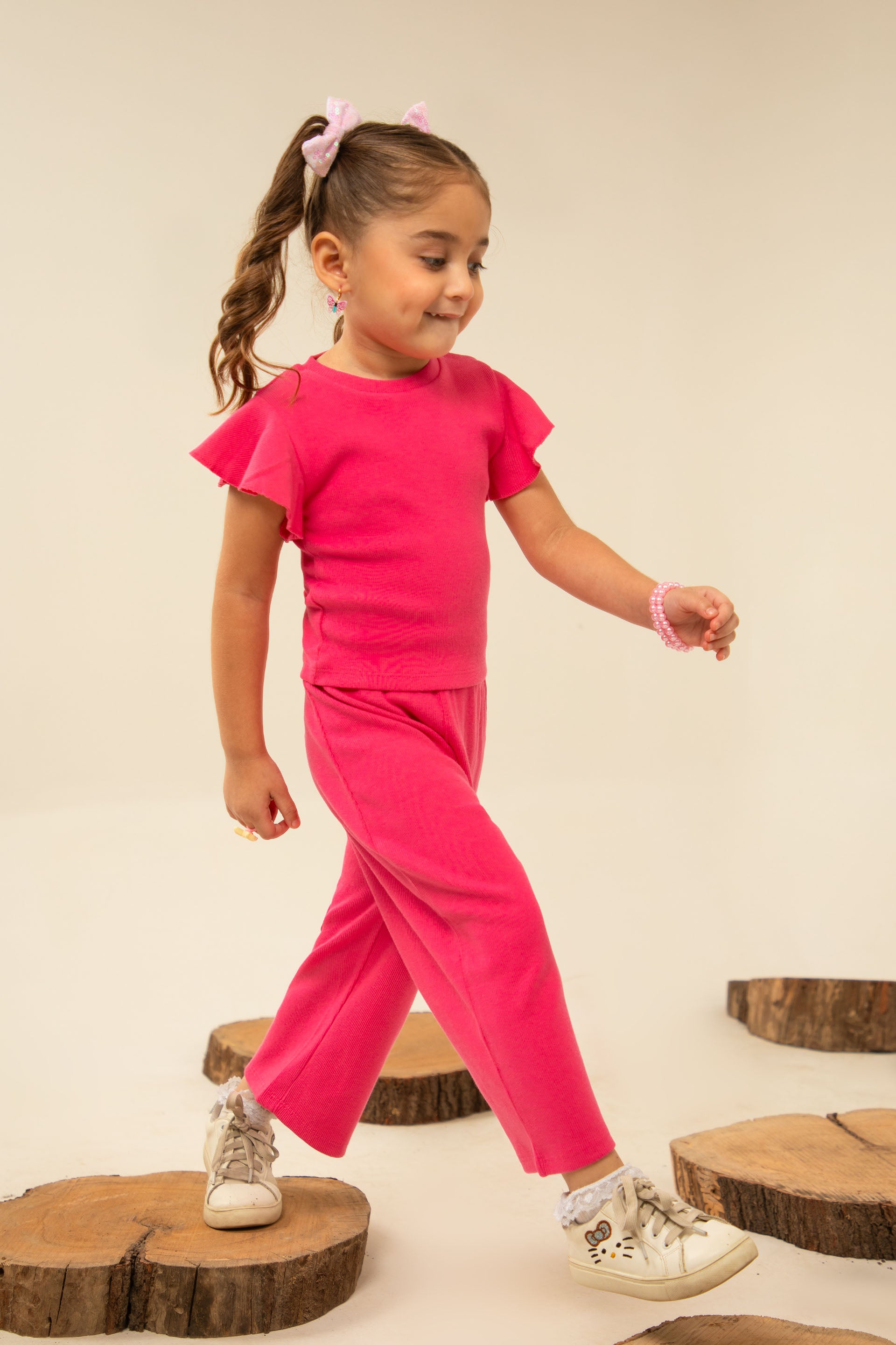 Rib Pants Pink