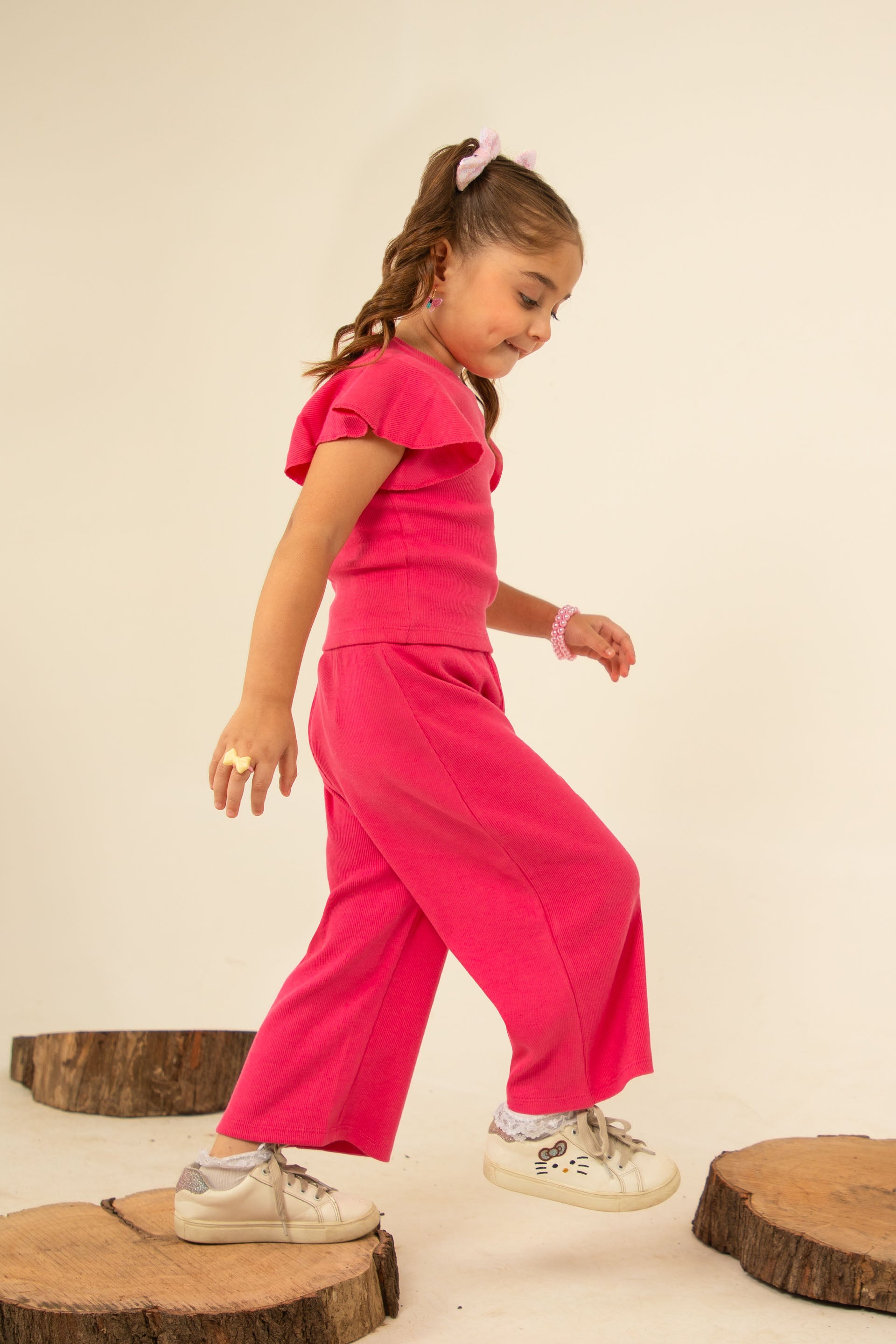 Rib Pants Pink