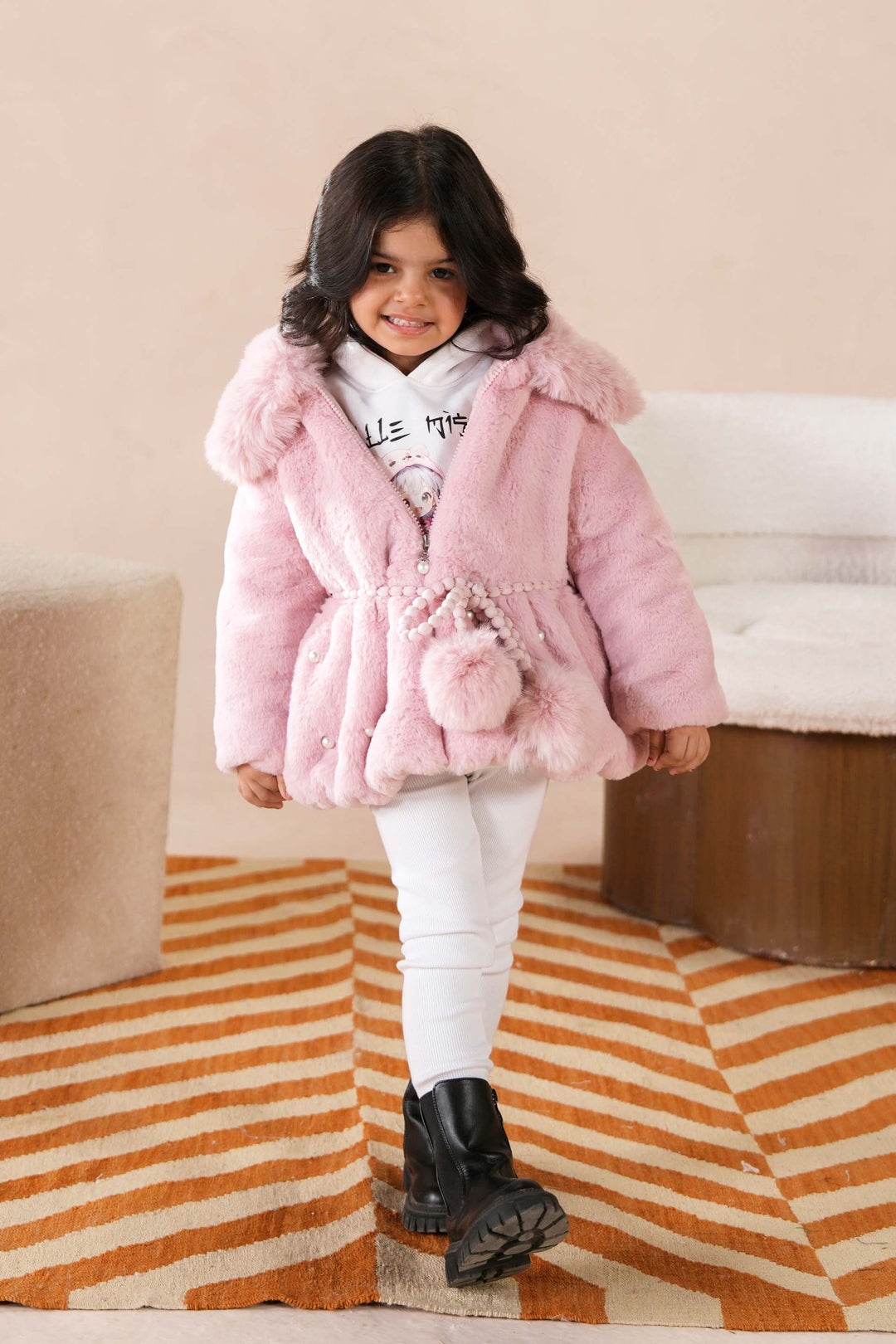 Embellished Fur Jacket