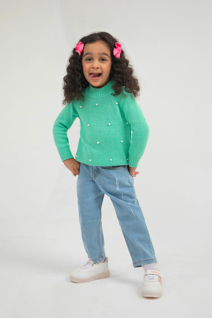Pearl Sweater Sea Green