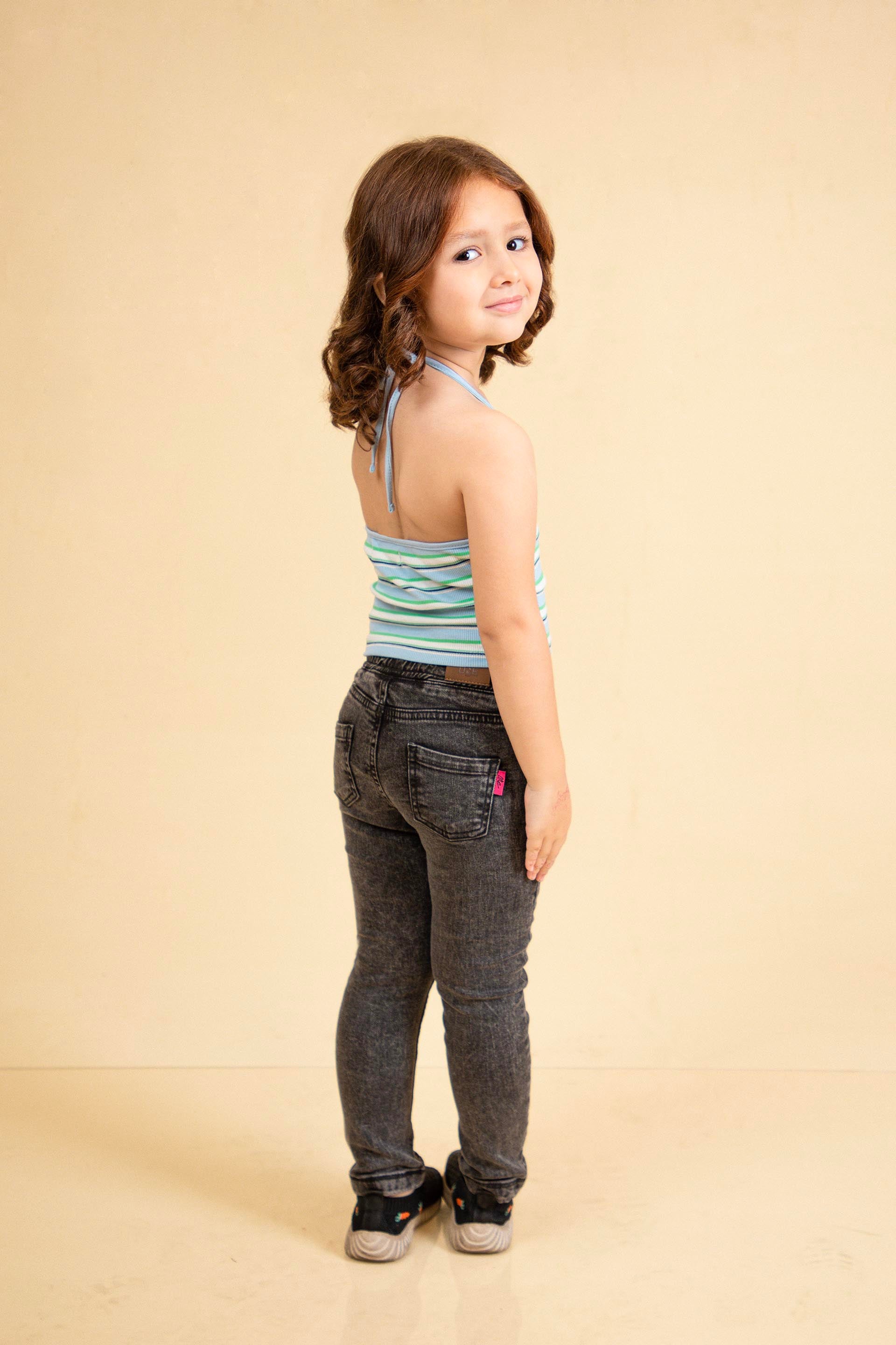 Halter Rib Top Multi