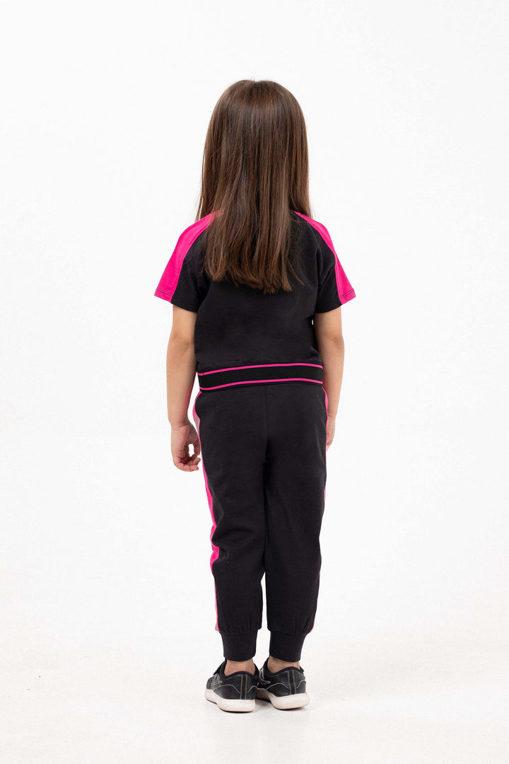 Contrasting Tee Pink