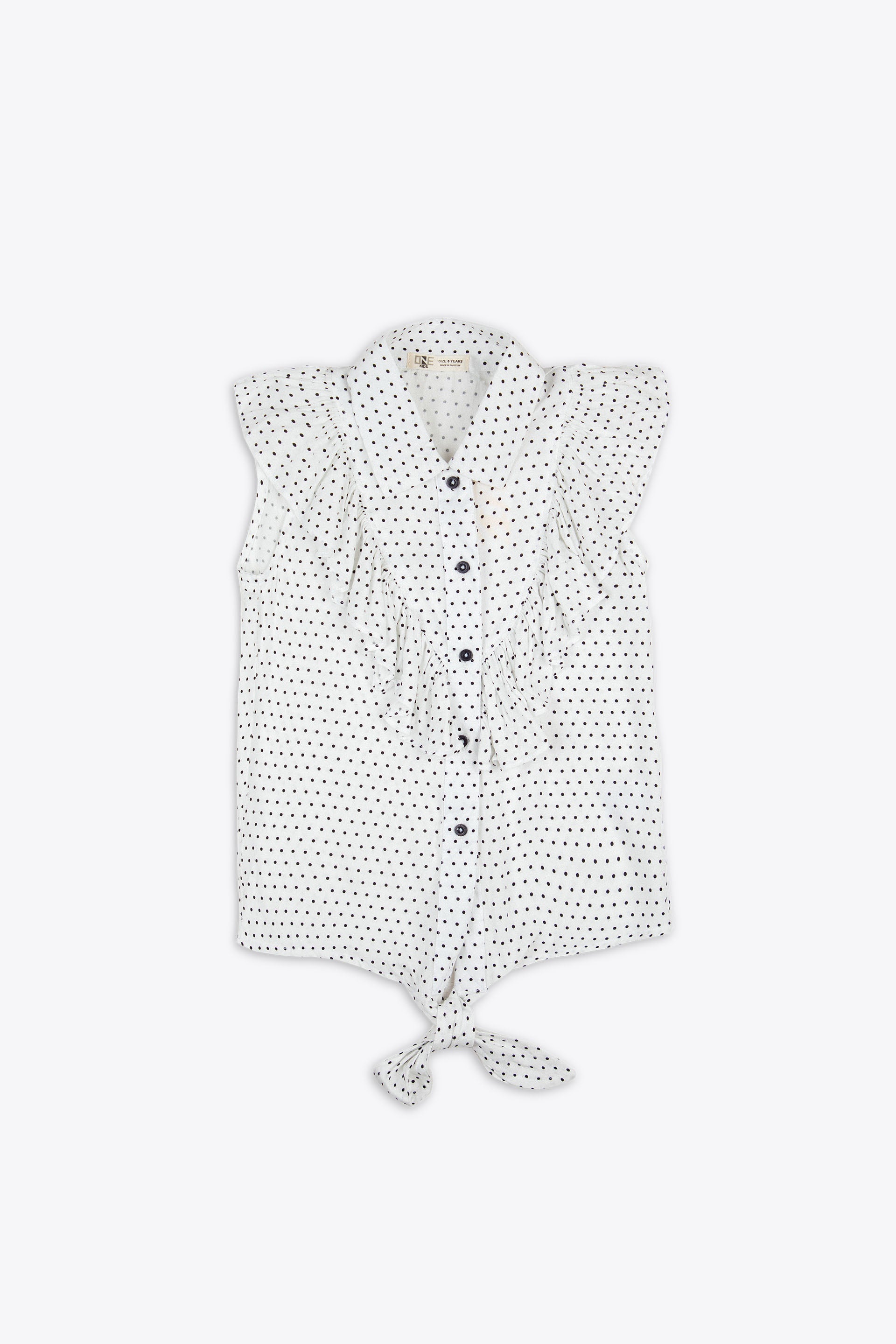 Front Knot Top White