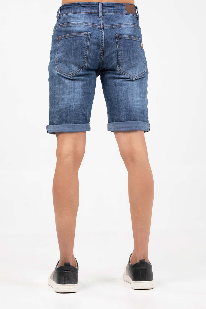 Turn-up Denim Shorts