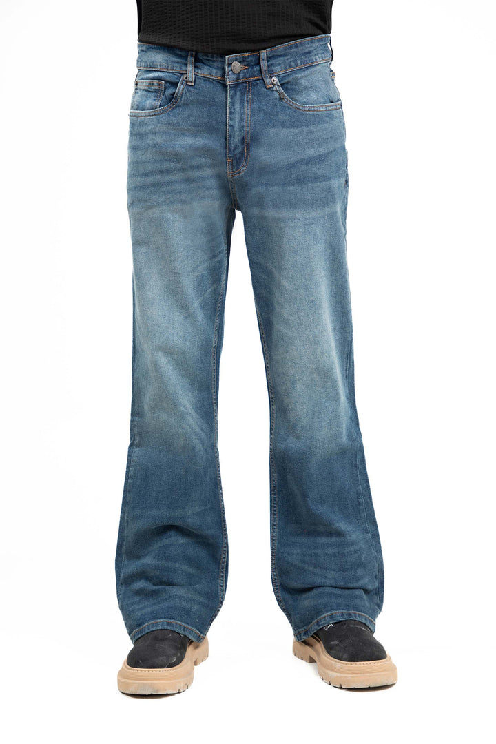 Washed Flare Jeans