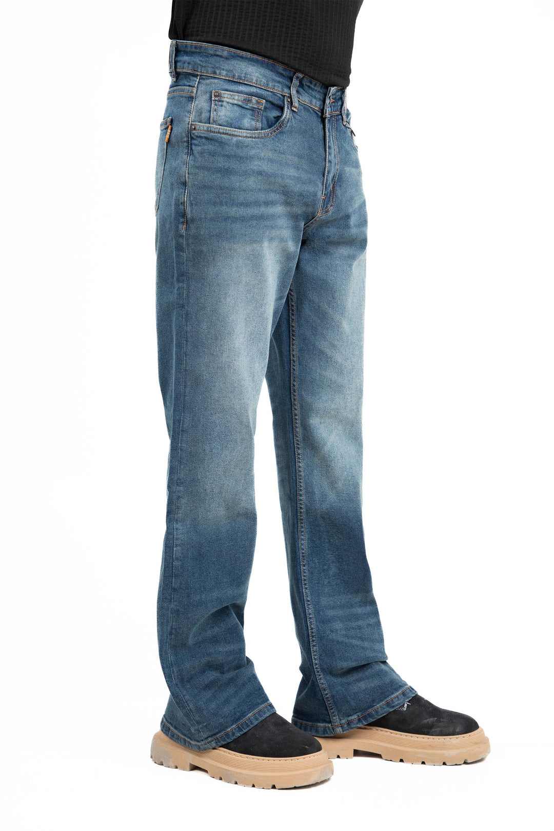 Washed Flare Jeans