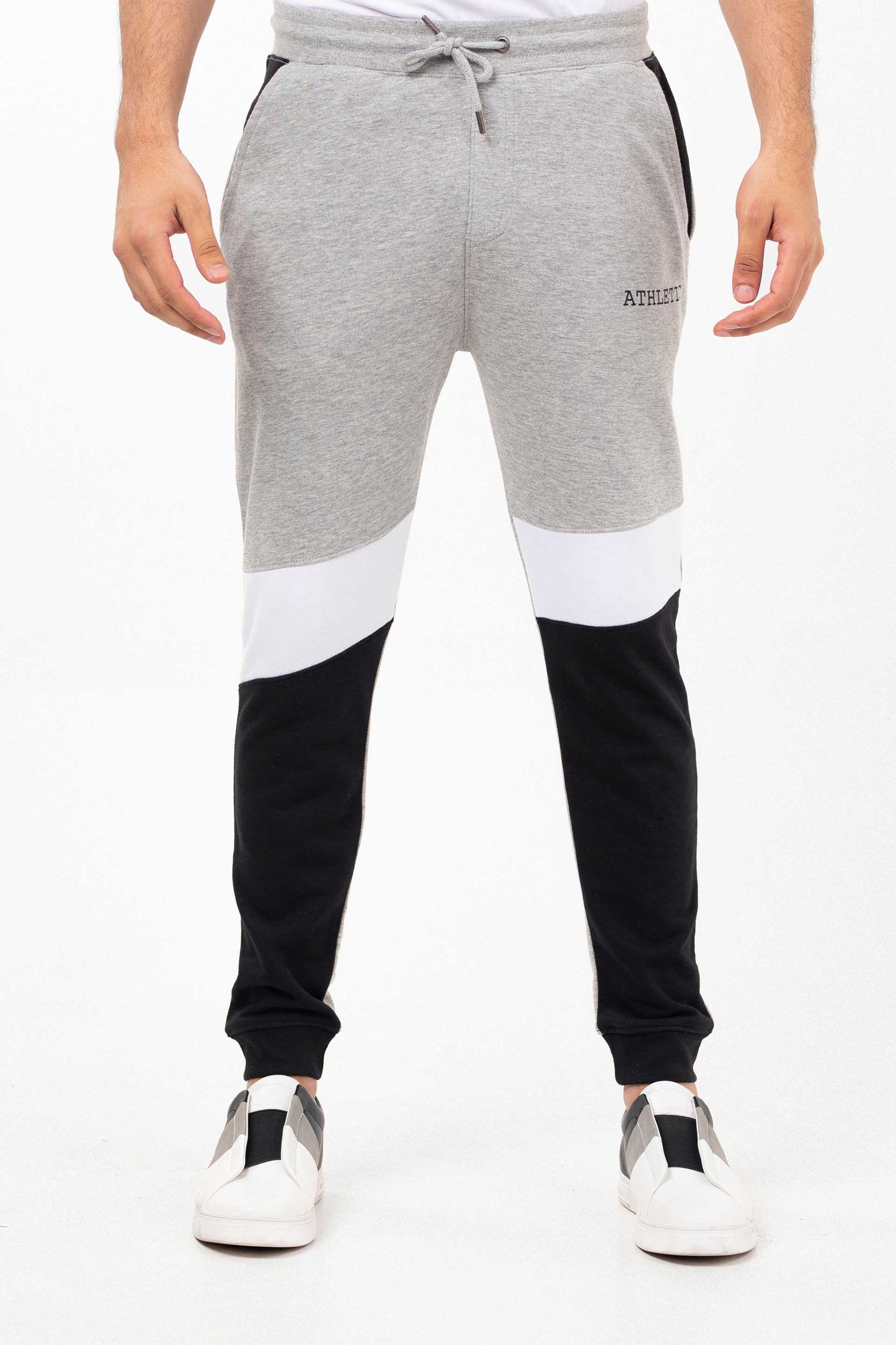 Contrasting Track Pants Grey