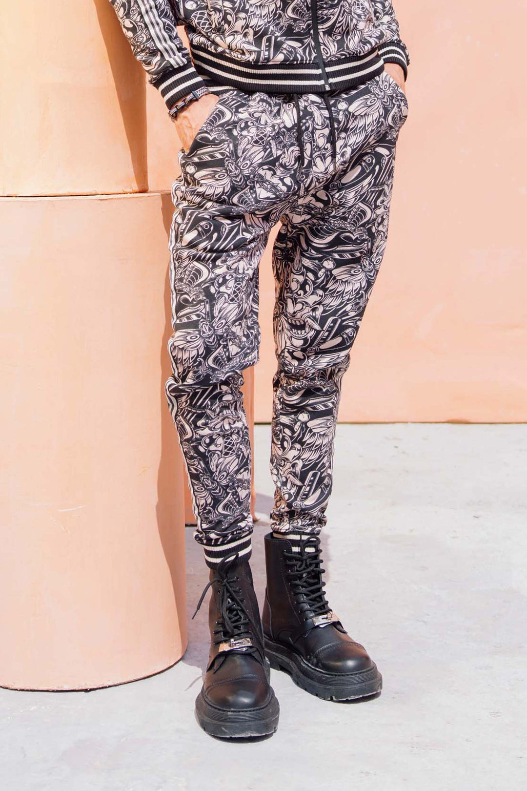Printed Track Pants