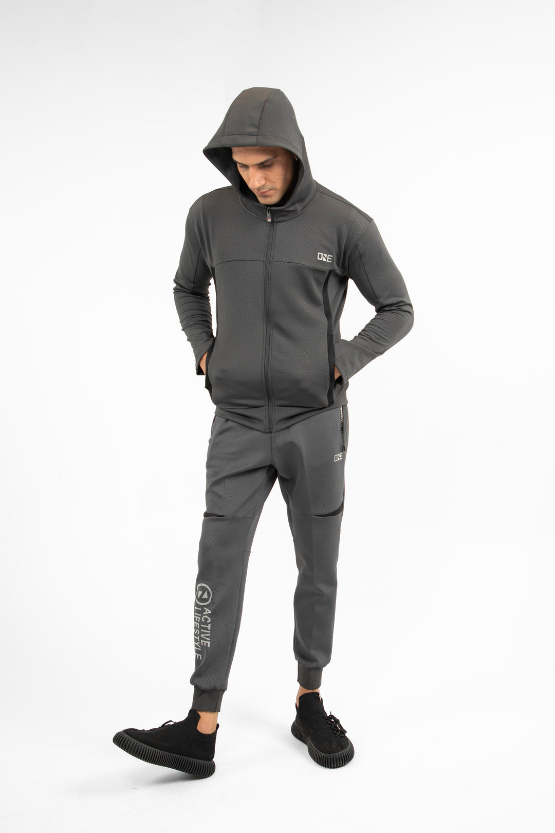 Hooded Jacket Dark Grey