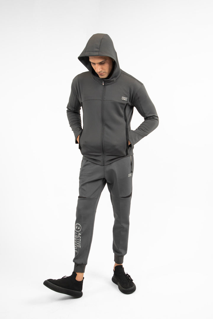 Hooded Jacket Dark Grey