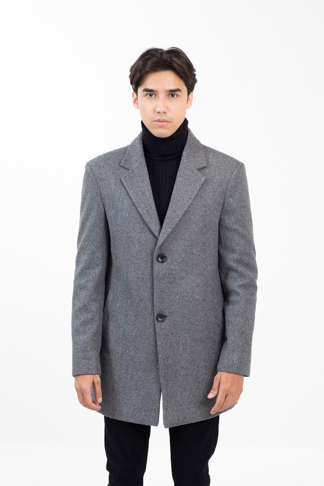 Single Breast Long Coat