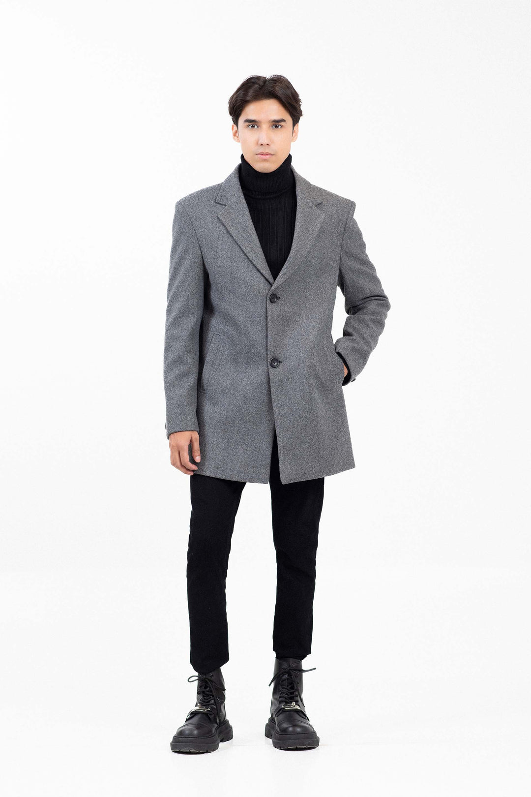 Single Breast Long Coat