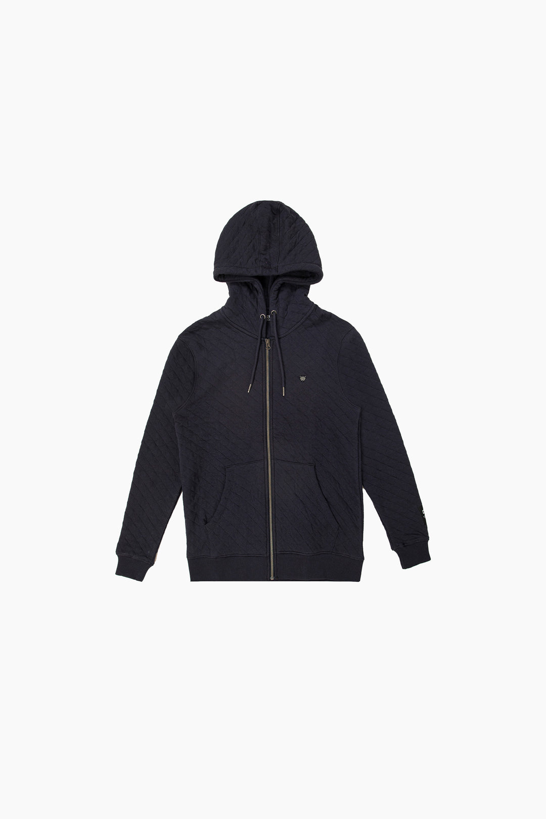 Quilted Zipper Hoodie