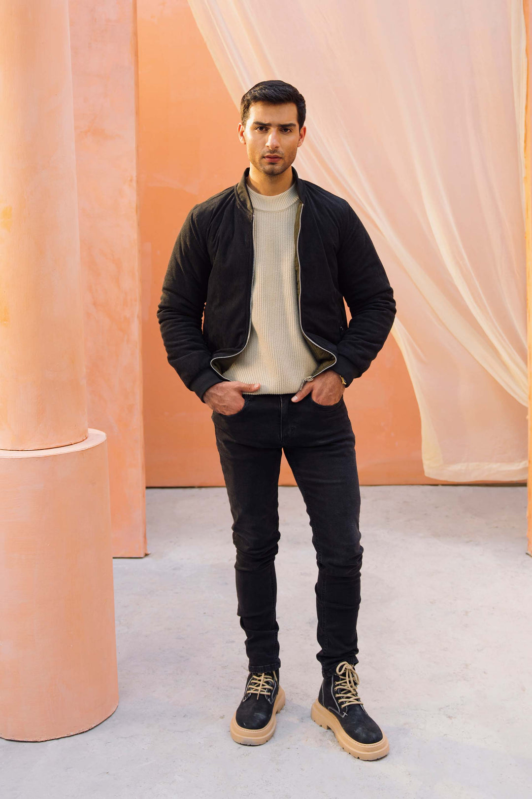 Convertible Corduroy Jacket