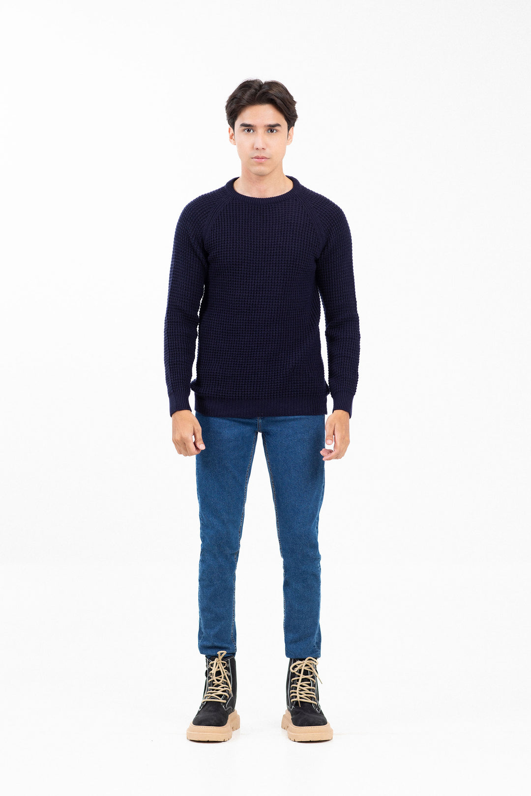 Textured Raglan Sweater