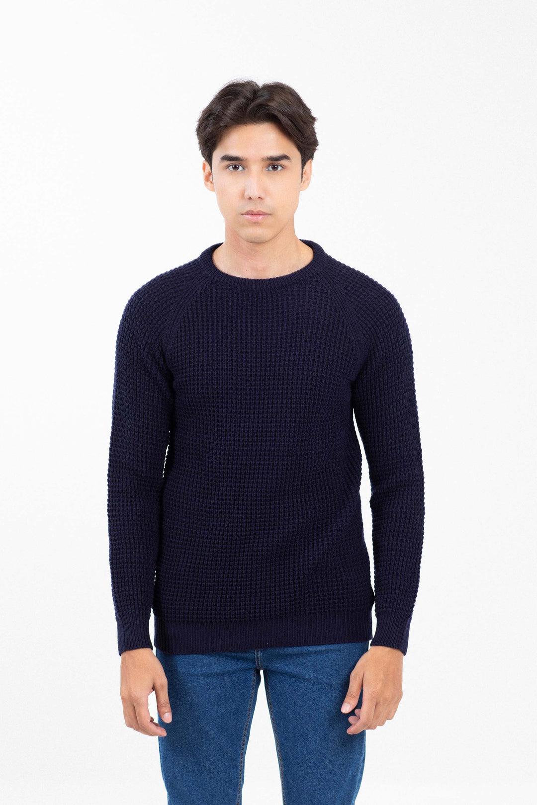 Textured Raglan Sweater