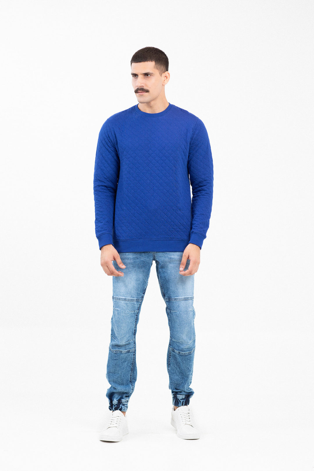 Basic Textured Sweatshirt