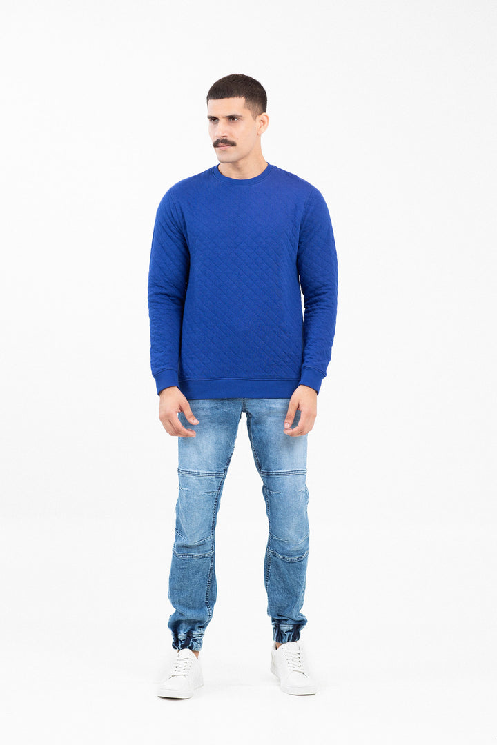Basic Textured Sweatshirt