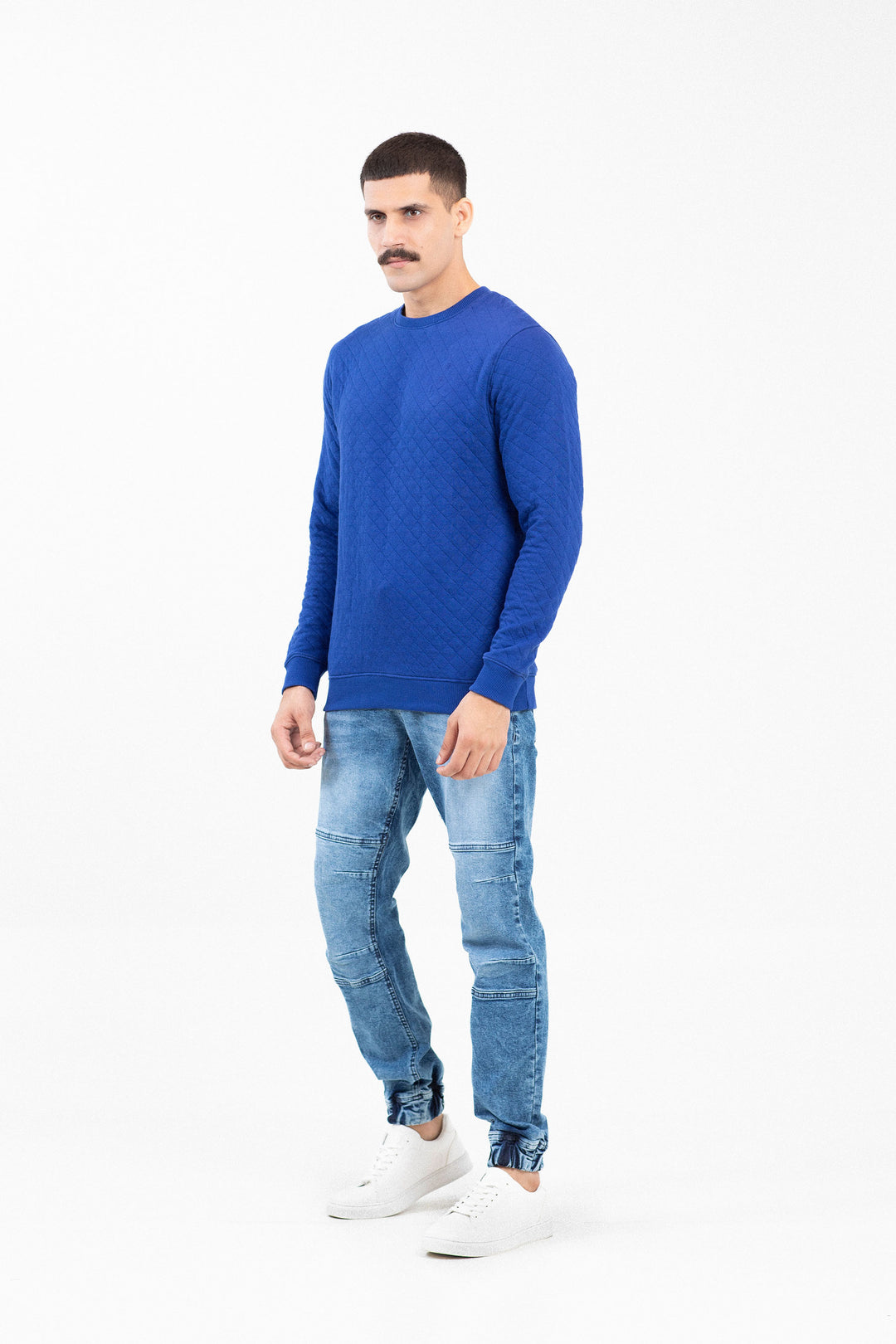 Basic Textured Sweatshirt