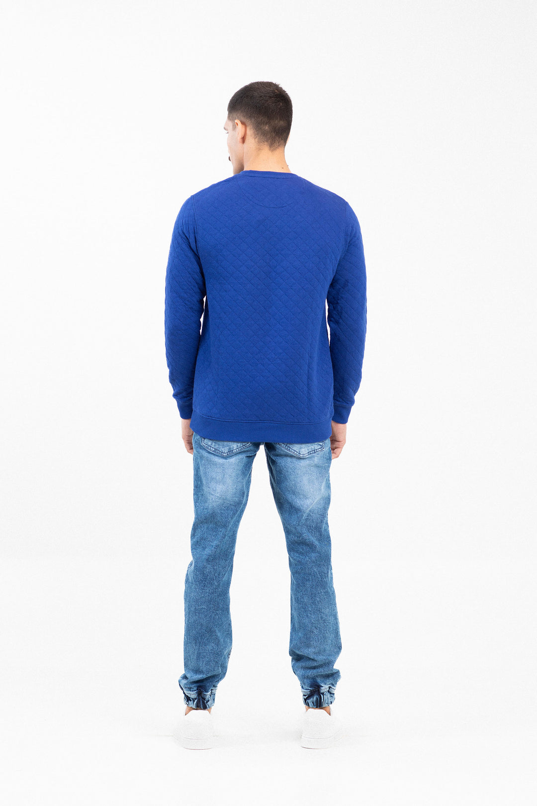 Basic Textured Sweatshirt