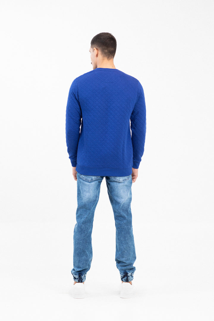 Basic Textured Sweatshirt