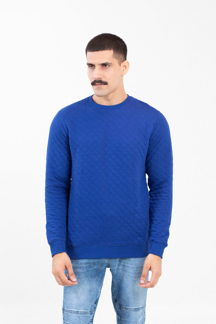 Basic Textured Sweatshirt