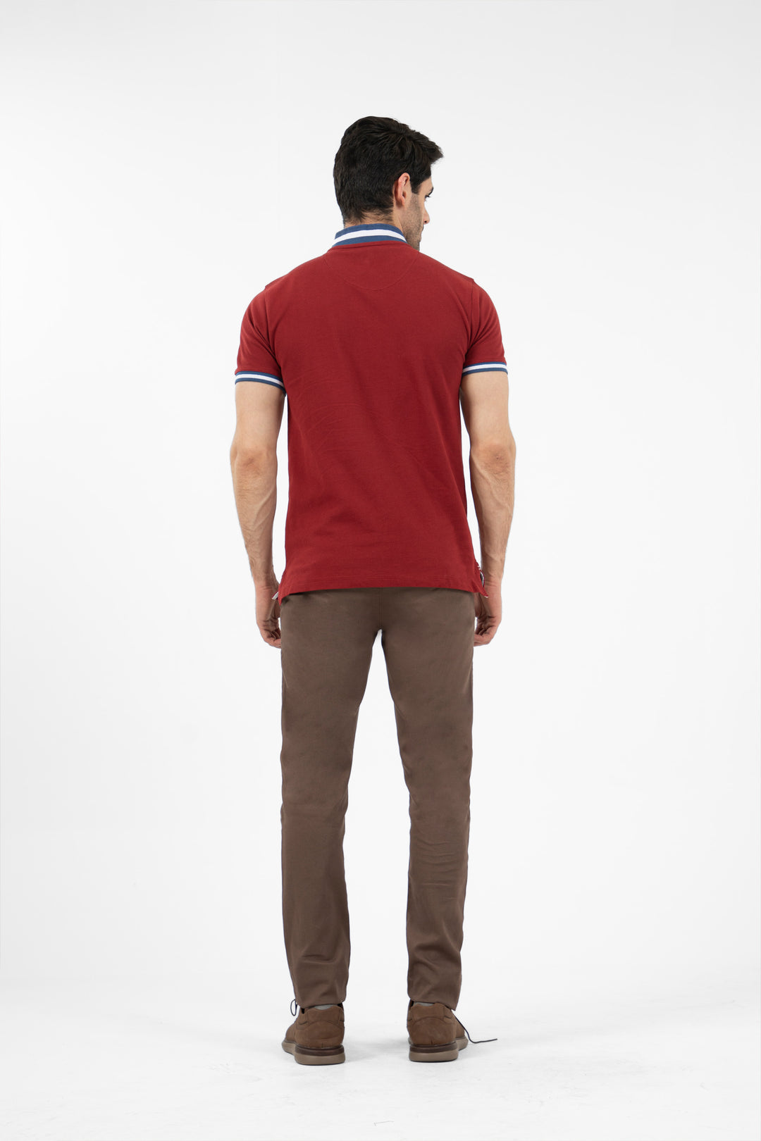Highneck Polo Maroon
