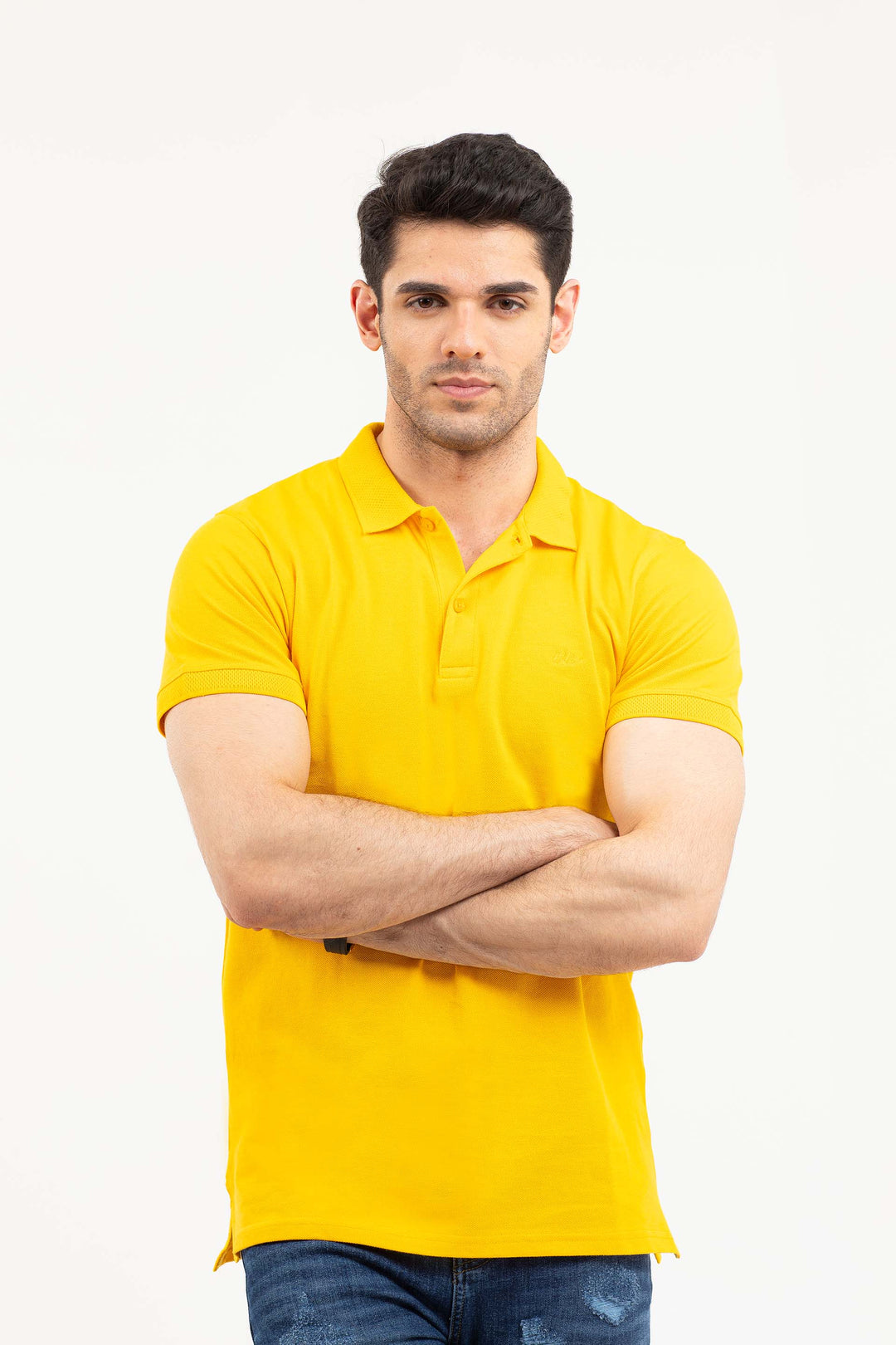Jacquar Collar Mustard