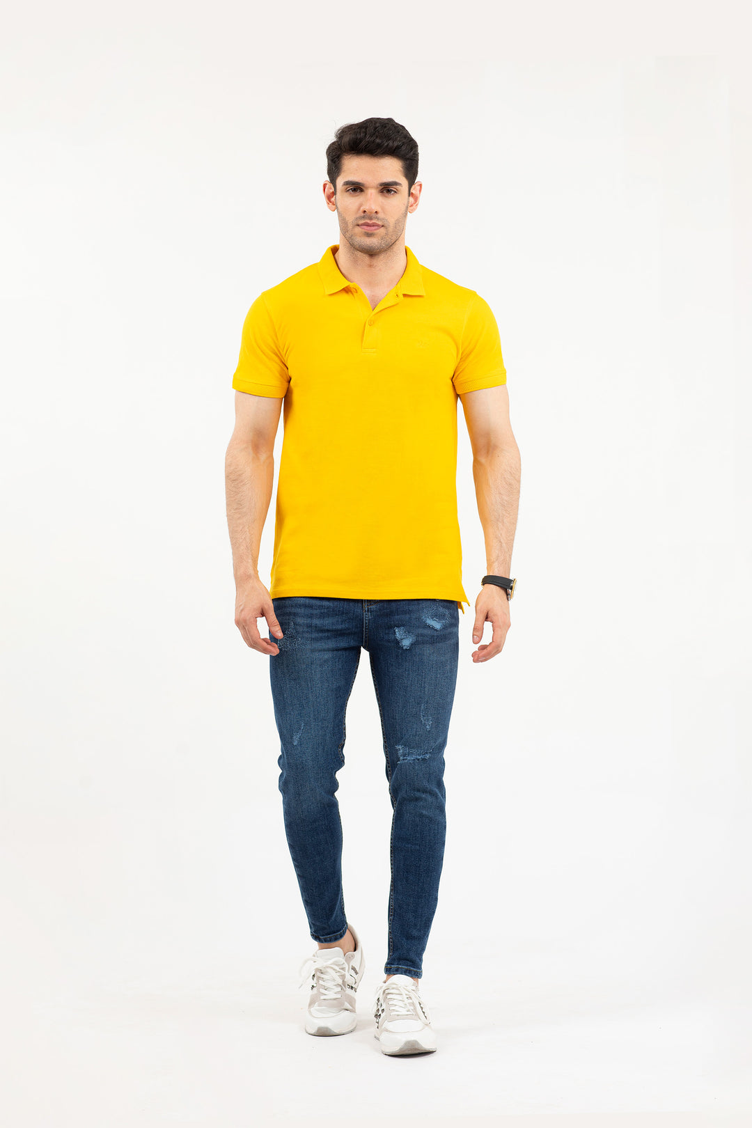 Jacquar Collar Mustard