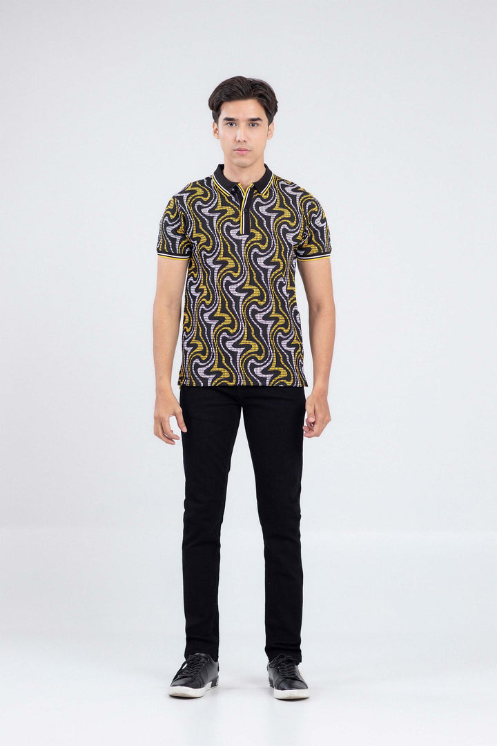 Printed Tipping Polo