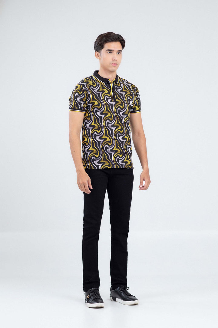 Printed Tipping Polo