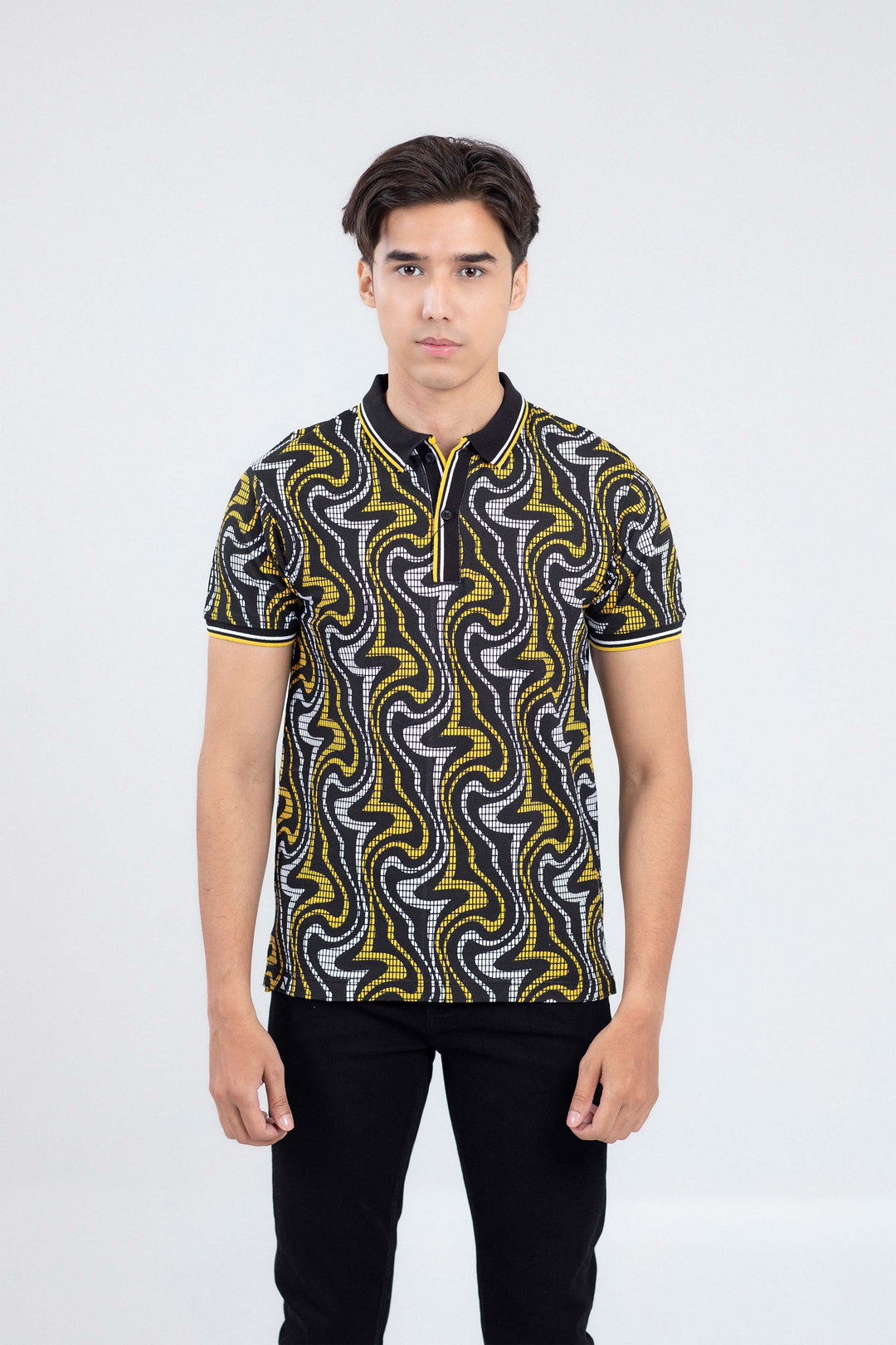 Printed Tipping Polo