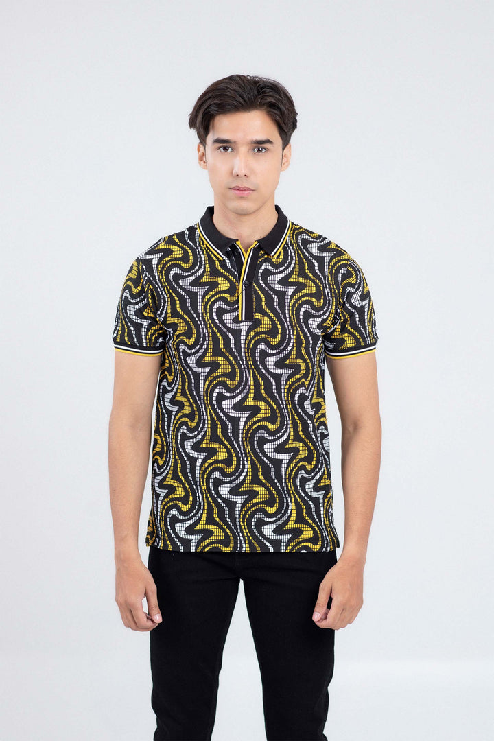 Printed Tipping Polo