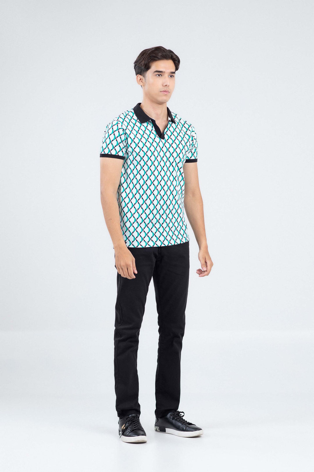 Printed Tipping Polo