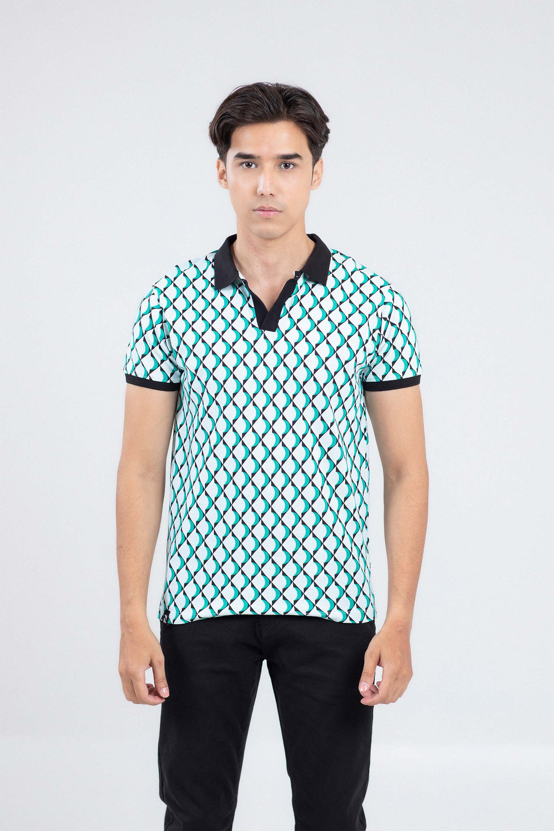 Printed Tipping Polo